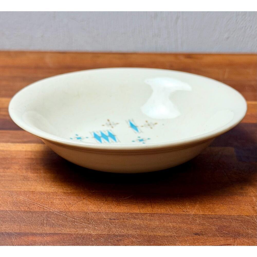 Set of 2 Mid Century Modern Atomic Starburst Berry Bowls | Turquoise Trinket - Picture 12 of 15